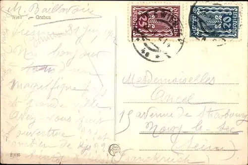 Ak Wien 1 Innere Stadt, Graben, Straßenpartie