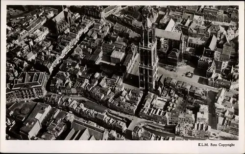 Ak Utrecht Niederlande, Dom, Fliegeraufnahme