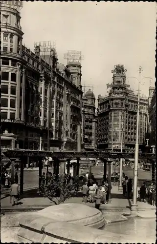 Ak Valencia Stadt Spanien, Plaza del Caudillo