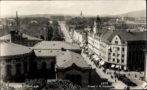 Ak Oslo Norwegen, Karl Johans gate