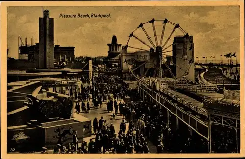 Ak Blackpool Lancashire England, Pleasure Beach