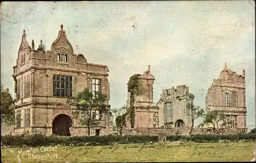 Ak Moreton Corbet Shropshire England, Schloss, Ruine