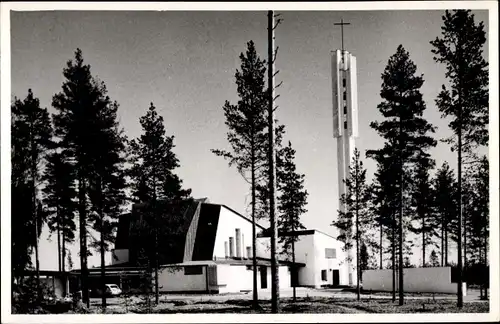 Ak Imatra Finnland, Kirche der drei Kreuze