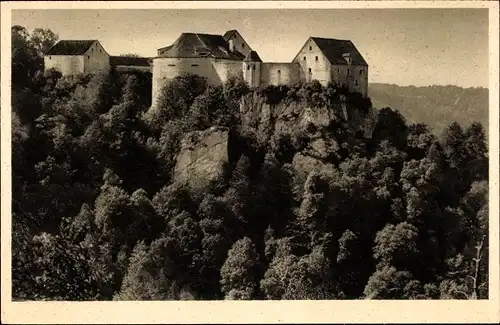 Ak Leibertingen Baden Württemberg, Burg Wildenstein an der Donau