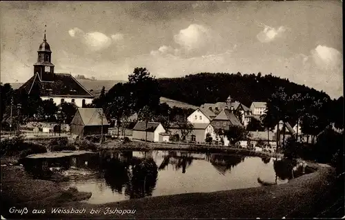 Ak Weißbach bei Zschopau Amtsberg Sachsen, Gesamtansicht