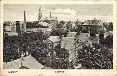 Ak Meldorf in Holstein, Blick auf den Ort