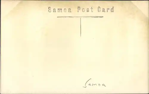 Foto Ak Samoa, Landschaft mit Palmen