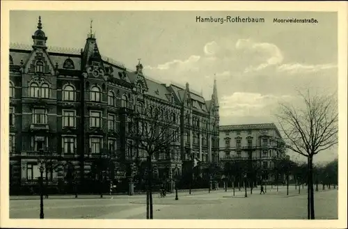 Ak Hamburg Eimsbüttel Rotherbaum, Moorweidenstraße