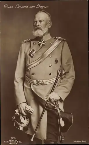 Ak Prinz Leopold von Bayern, Portrait in Uniform
