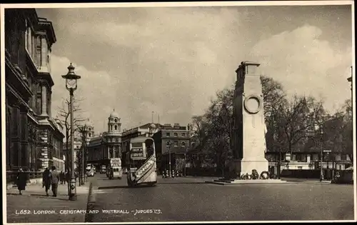 Ak London City England, Cenotaph and Whitehall