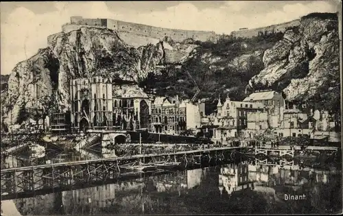 Ak Dinant Wallonien Namur, Le Pont et la Cathedrale