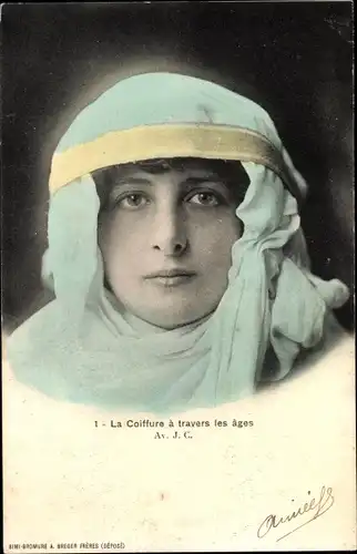 Ak La Coiffure a travers les ages, Av. J. C.