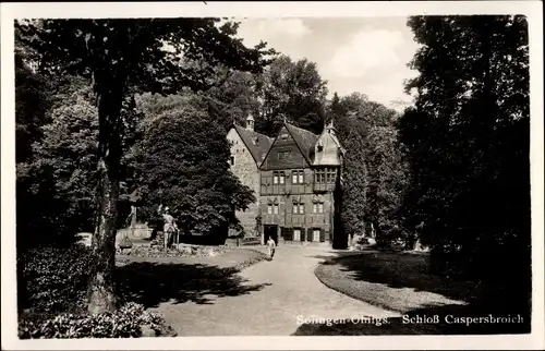 Ak Ohligs Solingen, Blick auf das Schloss Caspersbroich
