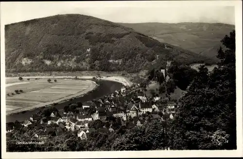 Ak Neckarsteinach in Hessen, Ortsansicht, Panorama