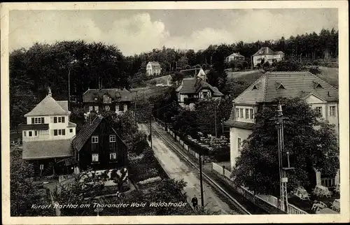 Ak Hartha Hintergersdorf Tharandt im Erzgebirge, Waldstraße