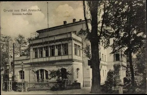 Ak Kreischa bei Dresden, Grosses Kurhaus, Außenansicht