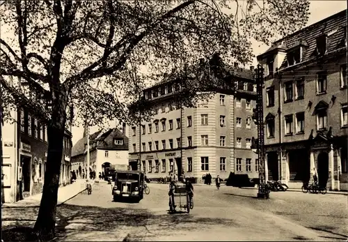 Ak Wilsdruff in Sachsen, Karl Marx Straße und Post