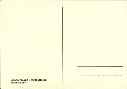 Ak Düsseldorf am Rhein, Georg Plange, Weizenmühle