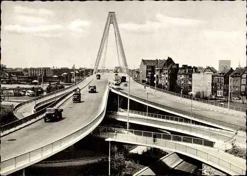 Ak Deutz Köln am Rhein, Auffahrt Severinsbrücke