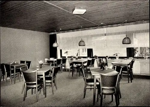 Ak Spieka Neufeld Nordholz Wurster Nordseeküste, Pension Eymers, Speisesaal