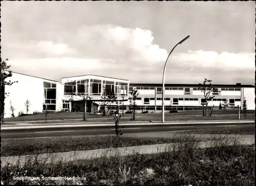 Ak Sindelfingen in Württemberg, Sommerhofen Schule, Außenansicht