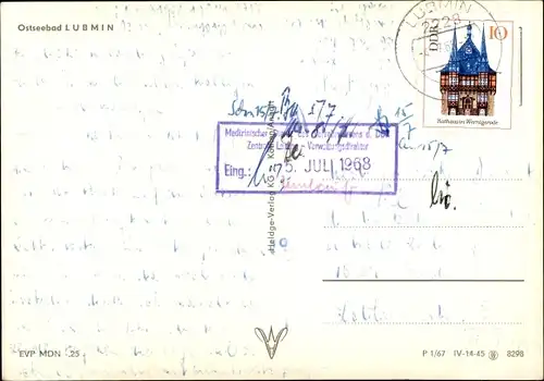 Ak Ostseebad Lubmin in Pommern, Campingplatz, Clubraum