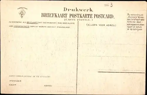 Ak Zeeland Niederlande, Watersnood 1906, überschwemmte Häuser