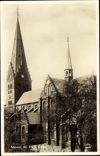 Ak Malmö Schweden, St. Petri Kyrka