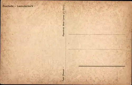 Ak Enschede Overijssel Niederlande, Lasonderkerk