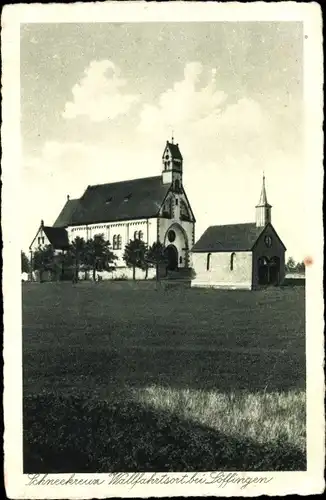 Ak Löffingen im Schwarzwald, Witterschnee, Schneekreuz, Wallfahrtsort