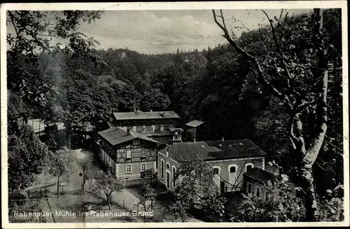 Ak Rabenau im Erzgebirge, Rabenauer Mühle, Rabenauer Grund