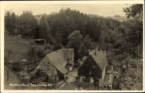 Ak Dorfhain, Waldgasthaus Stübemühle im Tal der Wilden Weißeritz