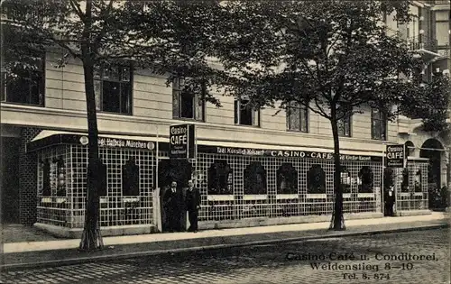 Ak Hamburg Eimsbüttel, Casino Cafe und Konditorei, Weidenstieg 8