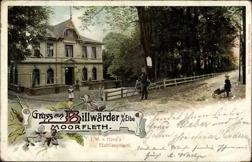 Ak Hamburg Bergedorf Billwerder Billwärder, Etablissement Moorfleth