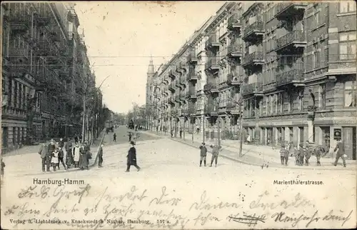 Ak Hamburg Mitte Hamm, Marienthalerstraße