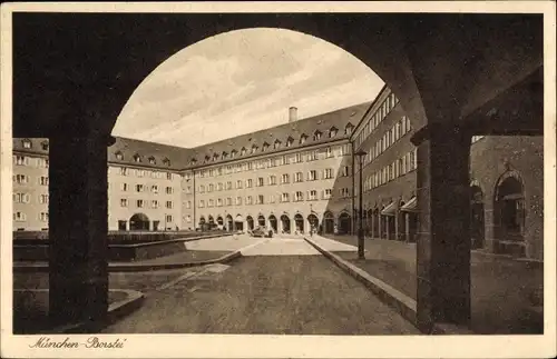 Ak München, Borstei, Durchblick