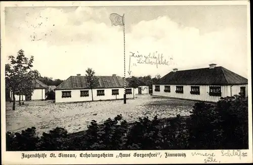 Ak Ostseebad Zinnowitz auf Usedom, Haus Sorgenfrei, Erholungsheim