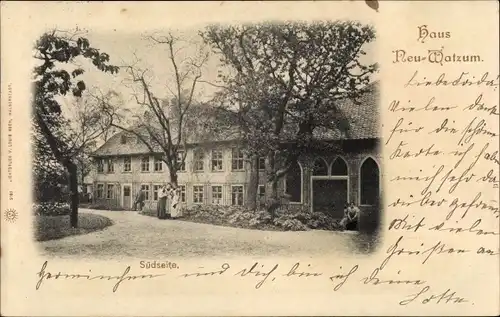 Ak Wolfenbüttel in Niedersachsen, Haus Neu Watzum