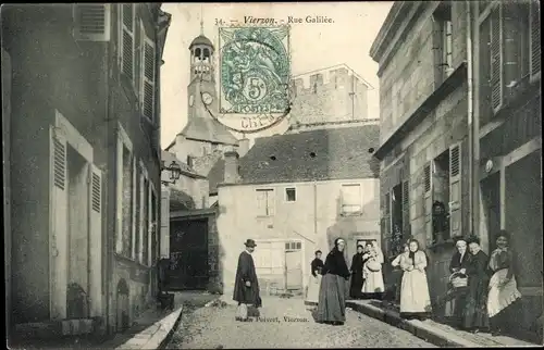 Ak Vierzon Cher, Rue Galilée