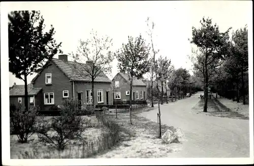 Foto Ak Gasselte Drenthe, Dorfpartie, Straßenpartie