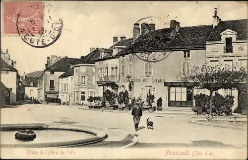 Ak Meursault Cote d'Or, Place de l'Hotel de Ville