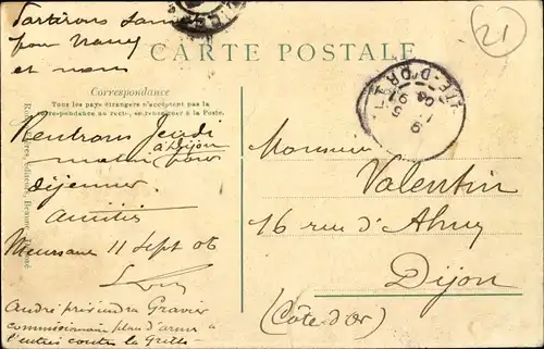 Ak Meursault Cote d'Or, Place de l'Hotel de Ville