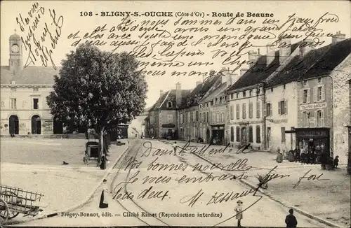 Ak Bligny sur Ouche Côte-d’Or, Route de Beaune