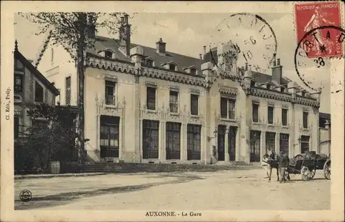 Ak Auxonne Côte d’Or, La Gare