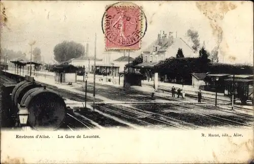 Ak Laumes Cote d'Or, La Gare