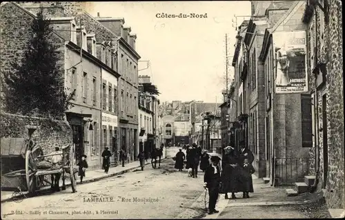 Ak Lamballe Côtes d’Armor, Rue Mouexigne