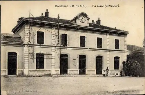 Ak Gardanne Bouches du Rhône, Bahnhof