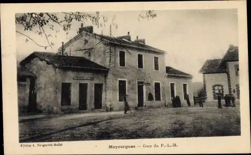 Ak Meyrargues Bouches du Rhône, Bahnhof