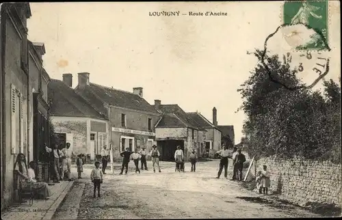 Ak Louvigny Calvados, Route d'Ancine