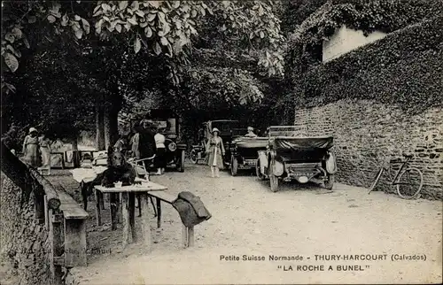 Ak Thury Harcourt Calvados, La Roche a Bunel